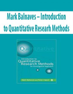 Mark Balnaves – Introduction to Quantitative Researh Methods