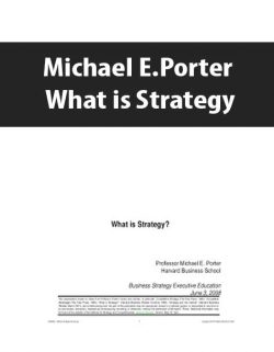 Michael E.Porter – What is Strategy