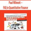 Paul Wilmott – FAQ in Quantitative Finance