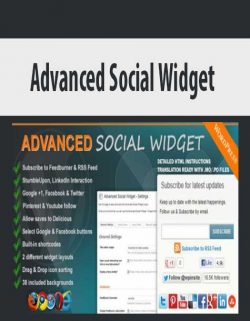 Advanced Social Widget