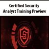 Certified Security Analyst Training Preview