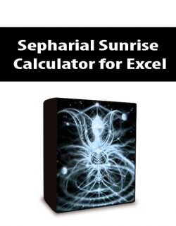 Sepharial Sunrise Calculator for Excel