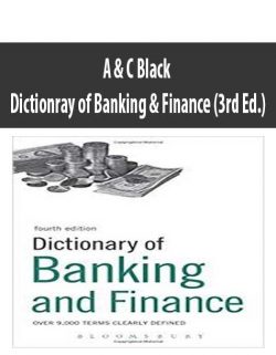 A & C Black – Dictionray of Banking & Finance (3rd Ed.)