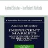 Andrei Shleifer – Inefficient Markets