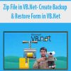 Zip File in VB.Net- Create Backup & Restore Form in VB.Net