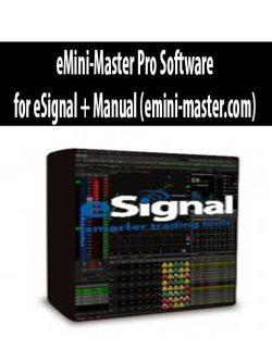 eMini-Master Pro Software for eSignal + Manual (emini-master.com)