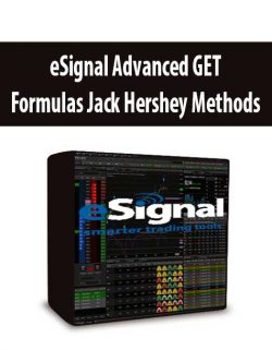 eSignal Advanced GET Formulas Jack Hershey Methods