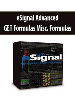 eSignal Advanced GET Formulas Misc. Formulas