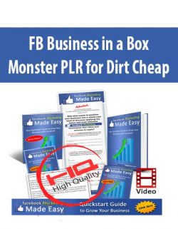 FB Business in a Box Monster PLR for Dirt Cheap