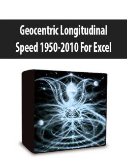 Geocentric Longitudinal Speed 1950-2010 For Excel
