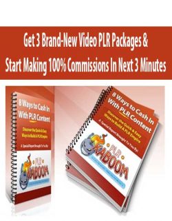 Get 3 Brand-New Video PLR Packages & Start Making 100% Commissions In Next 3 Minutes