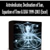 AstroIndicator, Declination of Sun, Equation of Time & DJIA 1999-2003 (Excel)