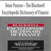 Dean Paxson – The Blackwell Encyclopedic Dictionary of Finance