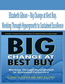 Elizabeth Gibson – Big Change at Best Buy. Working Through Hypergrowth to Sustained Excellence