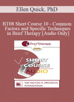 [Audio] BT08 Short Course 10 - Common Factors and Specific Techniques in Brief Therapy: A Solution-Focused Perspective - Ellen Quick